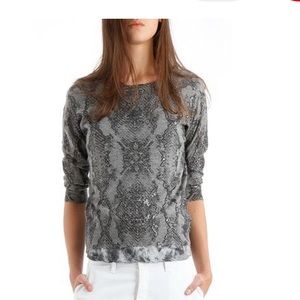 ZADIG & VOLTAIRE - PYTHON DRK GRAY- BLOUSE
